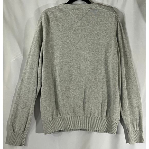 Tommy Hilfiger Grey Lightweight Long Sleeve Crew Neck Sweater Reg Size M - Picture 3 of 3